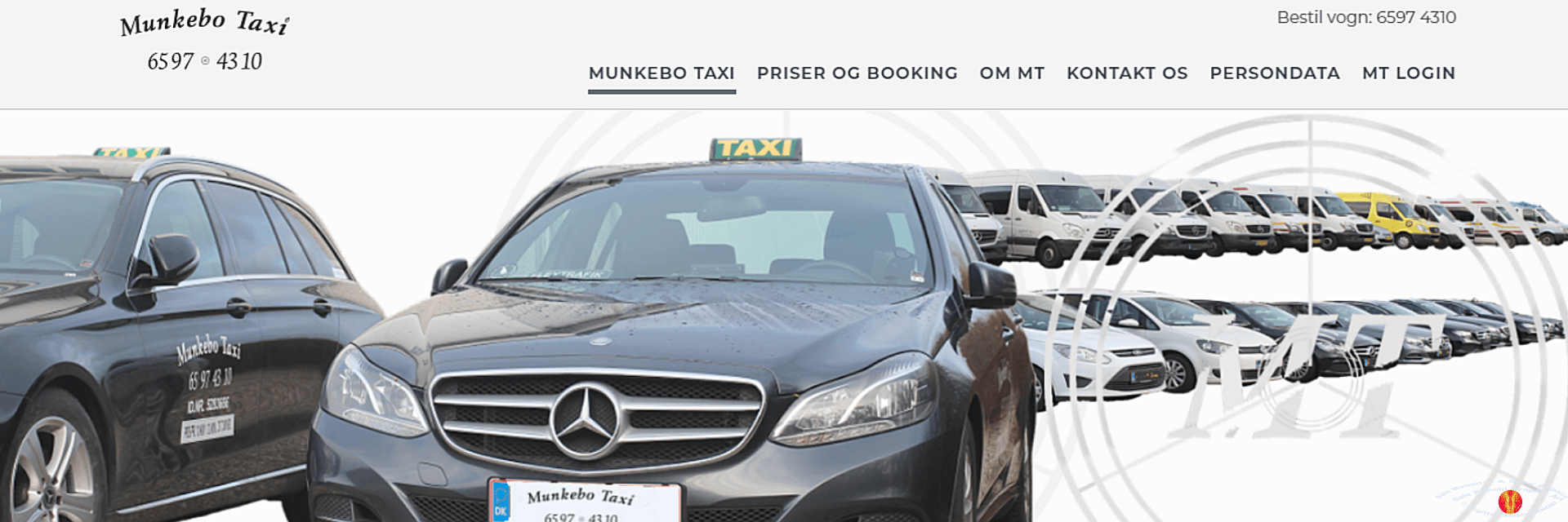 Link Munkebo Taxi Kanobi® frontpage screenprint.